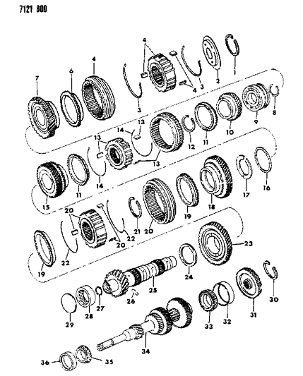 Bearing, Input Shaft, Front Cone Diagram for 5205565