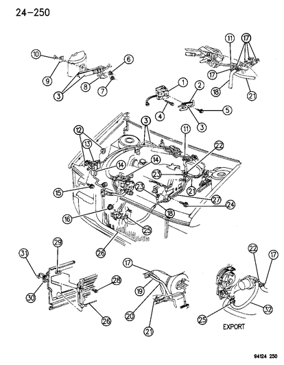 1984 Dodge Charger Hose And Tube Assembly, Return And Bypass Diagram for 4677093