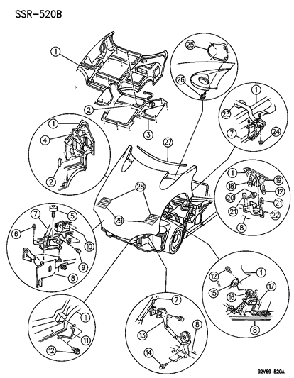 Screw And Washer, M6X1.00X25.00 Diagram for 6100657