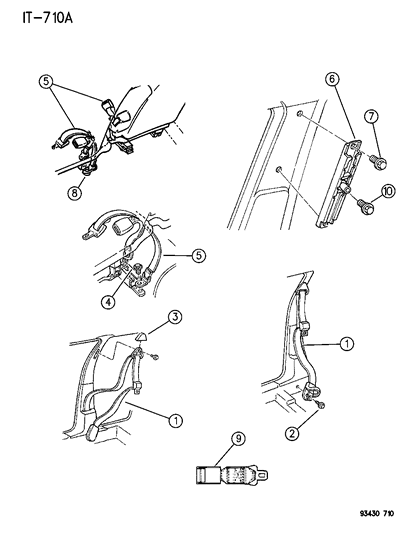 Seat Belt, Front Outer Diagram for KS49RP8