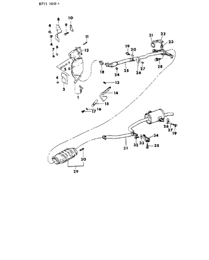 Collar, Exhaust Pipe Hanger Diagram for MB059938