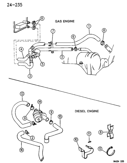 2007 Chrysler 300 Line, Liquid Condenser To Drier Diagram for 56001227