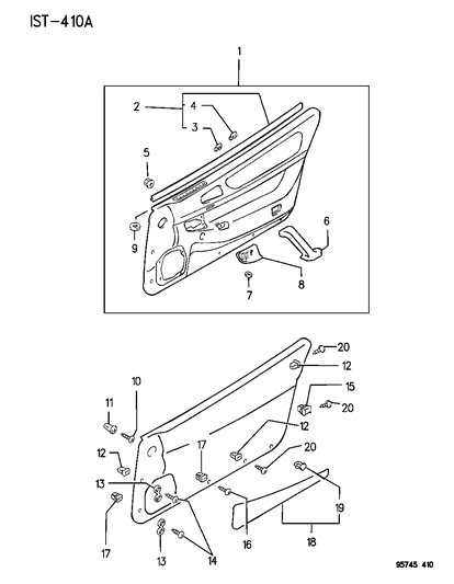 2020 Ram ProMaster City Nut Diagram for MS440052