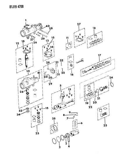 2024 Jeep Wrangler Bearing Steering Gear Diagram for J4487154
