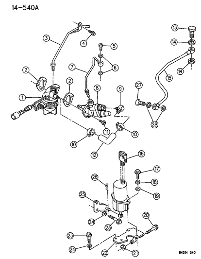 Screw, Banjo Connector Diagram for 83506405