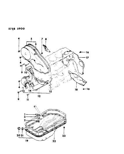 1991 Chrysler New Yorker Bolt, Flange (6X50Mm) Diagram for MF140217
