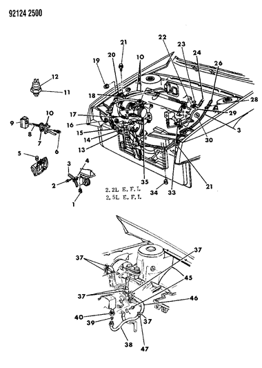 2025 Ram ProMaster 1500 Compressor, A/C W/2.2, 2.5, 3.0 L Engine Diagram for R4443131