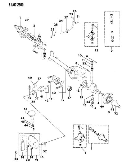 Seal, Inner Axle, Right Diagram for 83501009