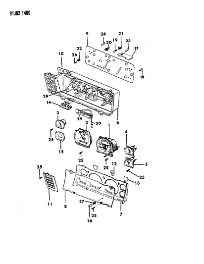Lamp Assembly, Parking, Turn Signal, Right Diagram for 9425542