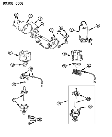 Cap , (318-360 Engine) Diagram for 53008767