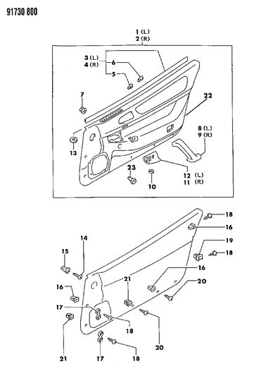 2016 Ram ProMaster City Nut, Push - On Diagram for MS440053