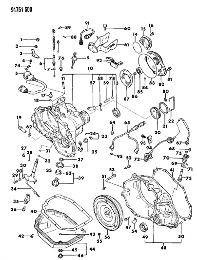 Bolt, Exhaust Manifold, Dual Cam, U - Series Diagram for MF140225