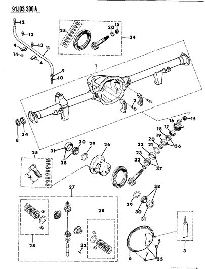 Pin Differential Shaft Diagram for 5252502