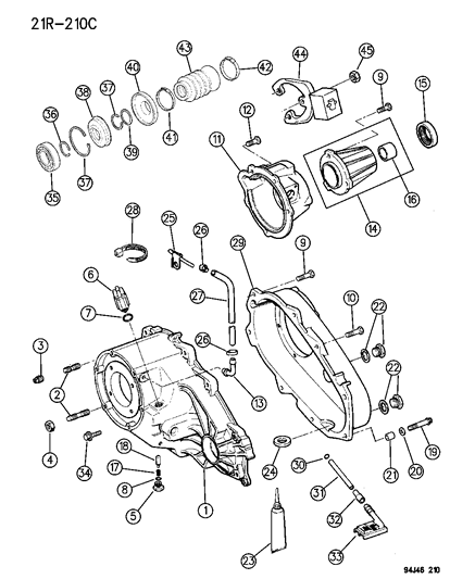 Case Assembly, Front (Includes Gear & Ring) Diagram for 4796949