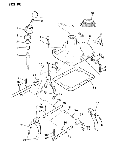 Pin, Lever Guide Diagram for 3633461