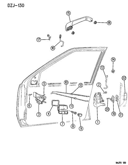 Latch, Door Diagram for 4798914