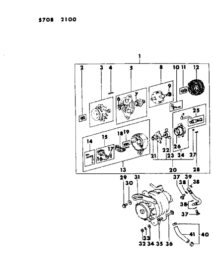 Eyebolt, Oil Feed Tube , (10X20) Diagram for MF650102