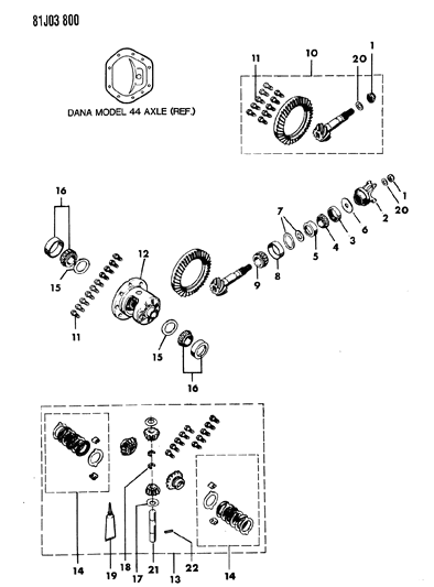 2022 Jeep Gladiator Seal, Pinion W/Slinger Diagram for J0998092
