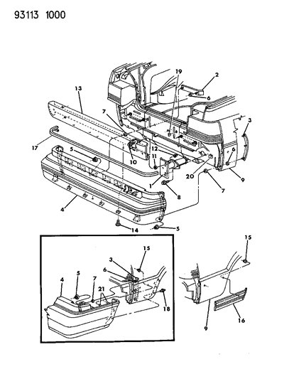2020 Ram ProMaster 2500 Nerf Assembly, Rear Diagram for 4676399