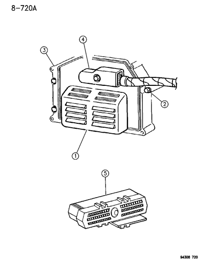 2004 Chrysler Concorde S.B.E.C. 1994-95 Diagram for 56028328