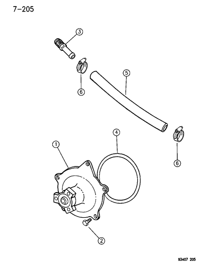 1999 Chrysler Cirrus Body Assembly, Water Pump Diagram for R5003085AA