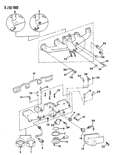 Bolt And Retainer Hexagon Head Diagram for J0186622