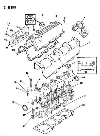 2024 Ram ProMaster 1500 Cap, Oil Filler W/Edm Injected Engine Diagram for 4621181