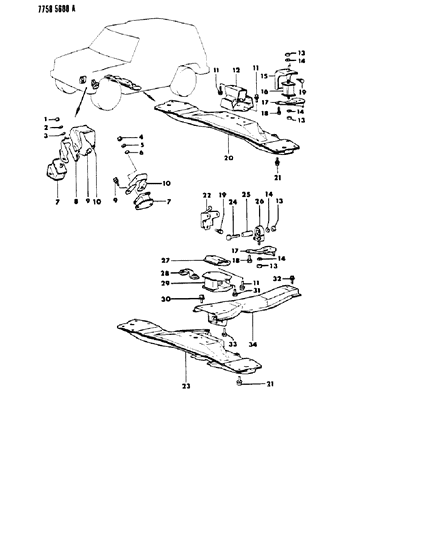 2009 Dodge Avenger Bolt And Washer, Engine Rear Mounting (10X16) Diagram for MF240078