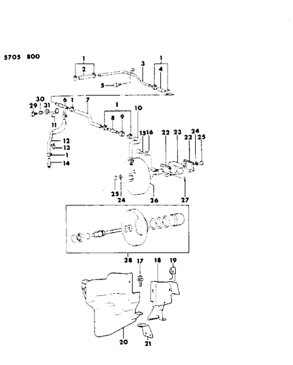 Bolt And Washer (6X20) Diagram for MF240027