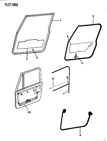 Weatherstrip, W/O World Cab, Right Diagram for 55024873