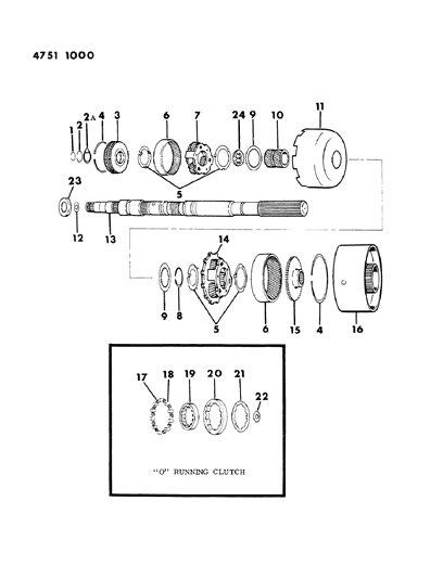 1990 Chrysler New Yorker Washer, Front Planet Pinion Carrier Thrust, 4 Tabs, 2-5/8 ID Diagram for 3681949