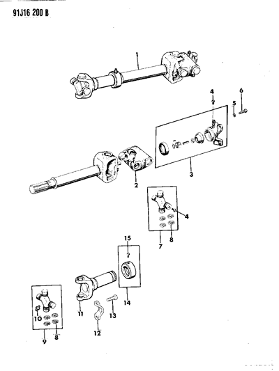 1993 Jeep Grand Cherokee Bolt , (.312-24X1.170) Diagram for 6034966
