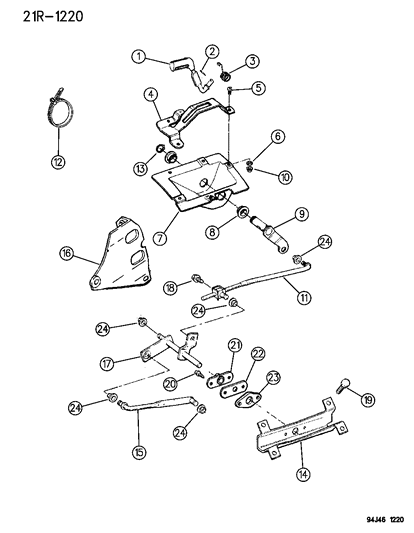 2007 Chrysler 300 Bearing Transfer Case Shift Diagram for 52078134
