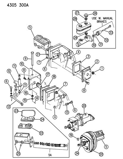 Gasket And Clamp Package, W/4031341 Master Cylinder Diagram for 4049658