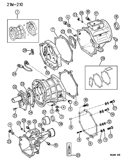 Seal Front Retainer Diagram for 5252053