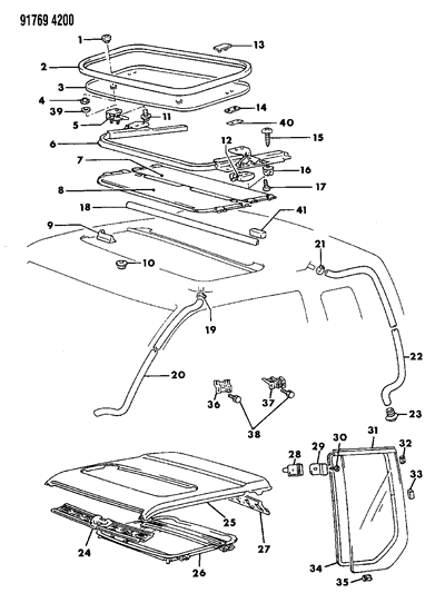 2004 Chrysler Pacifica Clamp, Hose (16) K Engine 5 Speed Diagram for MB058828