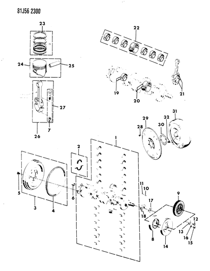 Pilot Bearing Diagram for 33004041
