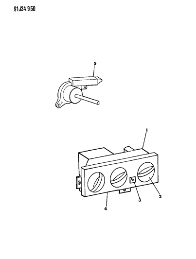 2013 Jeep Grand Cherokee Faceplate, A/C (Service In Control) Diagram for 4720843