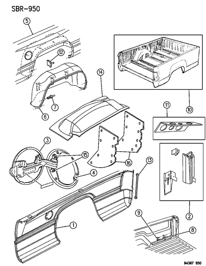 Box, Truck Body Diagram for 4874785
