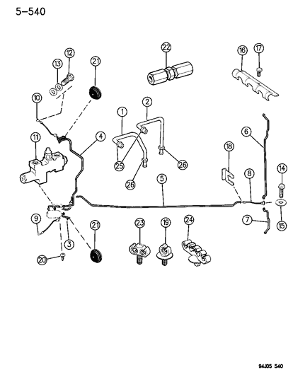 2007 Chrysler 300 Valve, Proportioning Diagram for 52000097