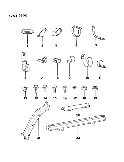 2008 Dodge Caliber Nut, Flange , (4) Diagram for MS440122