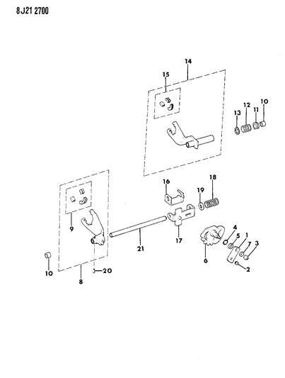 Pad Package, Shift Fork Diagram for 83500994