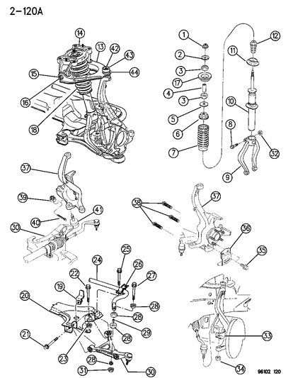 2019 Chrysler Pacifica Spring, Coil Front Suspension Standard (Sda ) (Znc, Zac) Diagram for 4656305