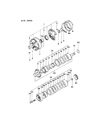 1990 Dodge B350 Washer, Seal (6.9) Diagram for MD707653