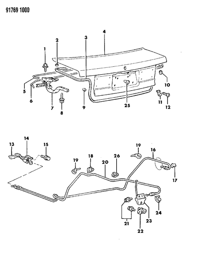 Grommet, Screw Diagram for MB344630
