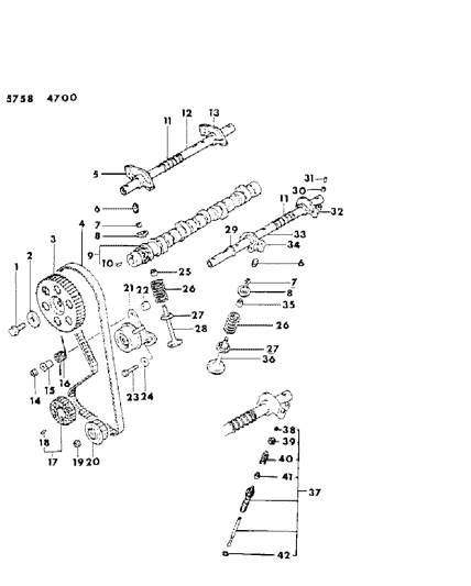 Bolt, Timing Belt Train (Flange 10X35) Diagram for MF140264