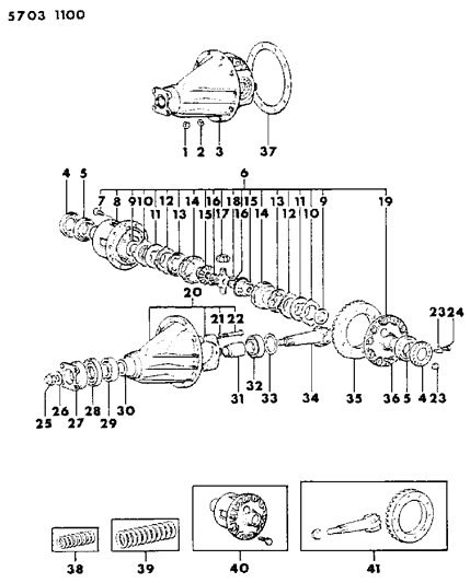 Nut , (Flange) U - Series Diagram for MF430151