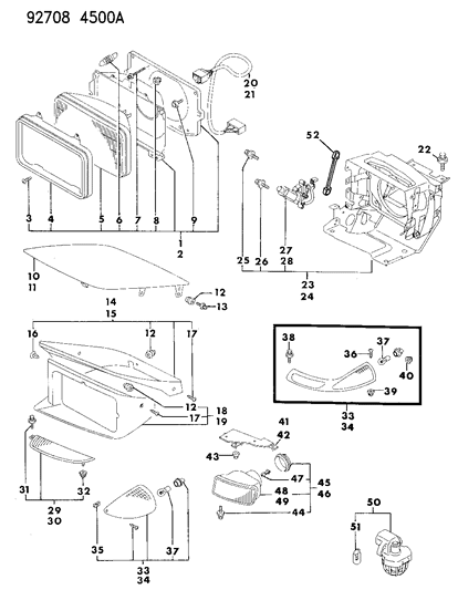 Bulb, Headlamp (12V-27/8W) Diagram for MS820035