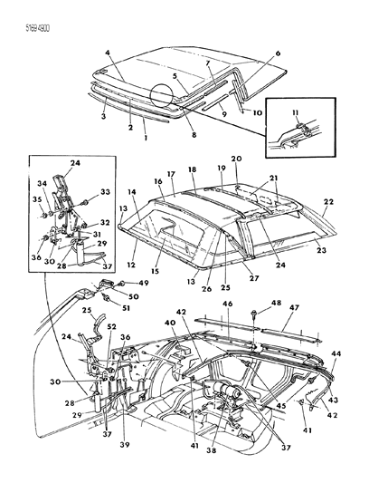 Screw And Washer, (M6X20) Carb/Edj HP Engine Diagram for 6100276