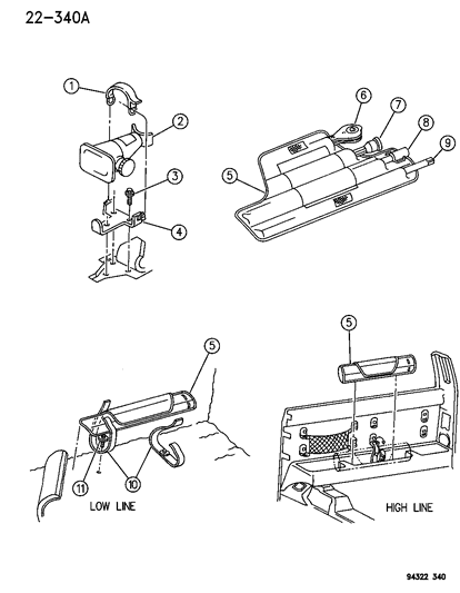 Extension, Jack Handle Diagram for 52038248